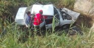 Yayalara çarpan otomobil şarampole uçtu: 6 yaralı