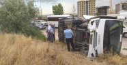 Ankara'da işçi servisi kaza yaptı:14 yaralı
