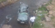 Otomobil dereye yuvarlandı: 1 ölü, 1 yaralı