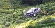 Otomobil çay bahçesine uçtu: 1 ölü 2 yaralı
