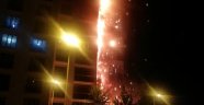 Ankara'da 16 katlı binada korkutan yangın