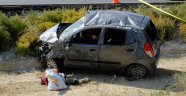 Aksaray'da otomobil takla attı: 1 ölü 2 yaralı