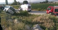 Denizli'de trafik kazası: 2 yaralı