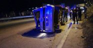 Bursa'da takla atan araç metrelerce sürüklendi: 1 yaralı