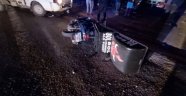 Kamyonetle çarpışan motosikletli kurye hayatını kaybetti