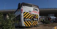 Hatay'da korkutan öğrenci servisi kazası