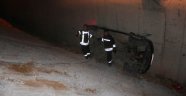 Mıcıra giren otomobil şarampole uçtu: 4 yaralı