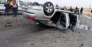Kontrolden çıkan otomobil takla attı: 1 ölü 2 yaralı