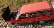 Yoldan çıkan otomobil şarampole yuvarlandı: 1 yaralı