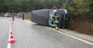 Tekirdağ'da minibüs devrildi: 5 yaralı