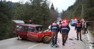 Bolu'da Tabiat Parkı yolunda kaza: 1 ölü 2 yaralı