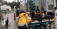 Kolunu pres makinesine kıstıran işçi hastanelik oldu