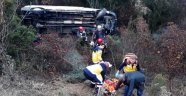 Kontrol çıkan araç şarampole uçtu: 1 yaralı