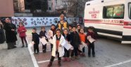 Miniklere ambulans tanıtıldı