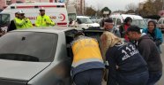 Samsun'da hastane önünde kaza: 2 yaralı