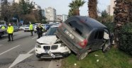 Samsun'da cip ile otomobil çarpıştı: 1 yaralı
