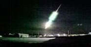Rusya'da meteor roket şeklinde düştü