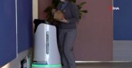 Çin'de bir otelde salgına karşı robotlu önlem