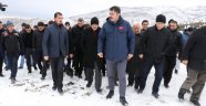 Bakanlar deprem bölgesinde