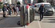 Samsun'da otomobil devrildi: 1 yaralı