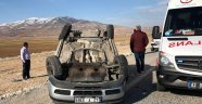 Kontrolden çıkan otomobil takla attı: 1 yaralı