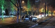 Otomobil ağaca çarptı: 1 yaralı