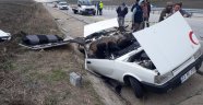 Edirne'de trafik kazası: 1 ölü 2 yaralı