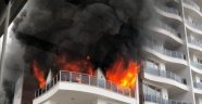 10 katlı apartmanda korkutan yangın