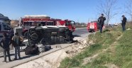 Havalimanı yolunda feci kaza: 1 ölü 2 yaralı