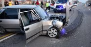 Aksaray'da iki otomobil çarpıştı: 1 yaralı
