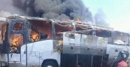 Yemen'de otobüs yandı: 3 ölü 7 yaralı