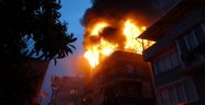 Samsun'da korkutan ev yangını