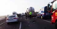 LPG tankeri ile otomobil çarpıştı: 4 yaralı