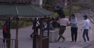 Başkent'te liselilerden taşlı sopalı laf atma kavgası