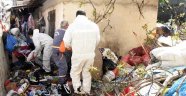 Mersin'de bir evden 15 ton çöp çıktı