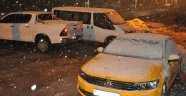 Yüksekova'da nisan ayında lapa lapa kar yağışı