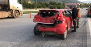 İskenderun'da kamyonet otomobile çarptı: 1 yaralı