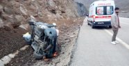 Kayan otomobil takla attı: 4 yaralı