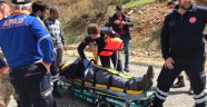 Pancar toplamak isterken kayalıklardan düştü