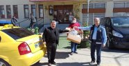 Arapgir'de taksi şoförlerine maske dağıtımı