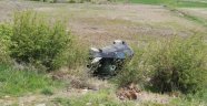 Yoldan çıktı takla attı: 1 yaralı
