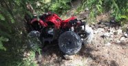 ATV ile gezmek isteyen yaşlı adam kaza yaptı