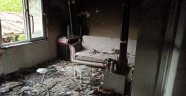 Sobadan çıkan yangında ev kullanılamaz hale geldi