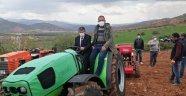 Hekimhan'a yerli kırmızı mercimek ekimi yapıldı