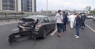 TEM Otoyolu'nda hız kazası: 2 yaralı