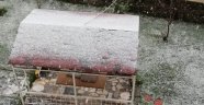 Erzurum'a Mayıs ayında kar yağdı