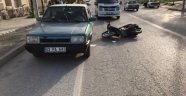 Otomobil ile motosiklet çarpıştı: 2 yaralı