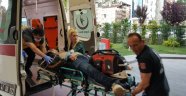 Otomobil ile motosiklet çarpıştı: 1 ağır yaralı