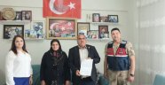 Şehit ailesinden Karakol ziyareti