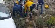 Otomobil şarampole yuvarlandı: 1 yaralı